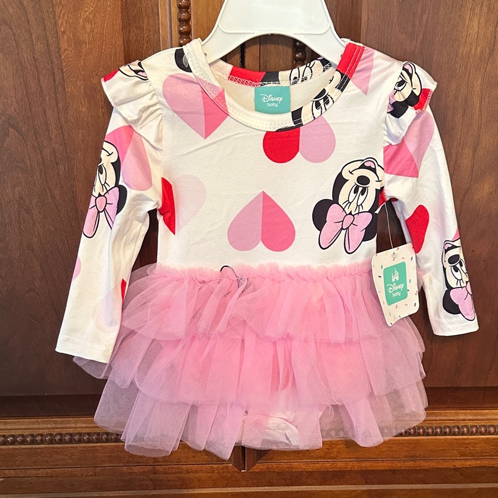 Disney Pink and White Minnie Mouse Dress